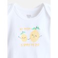thumbnail image 3 of Wonder Nation Baby Girls Lap Bodysuit with Short Sleeves, Sizes 0M-24M, 3 of 4