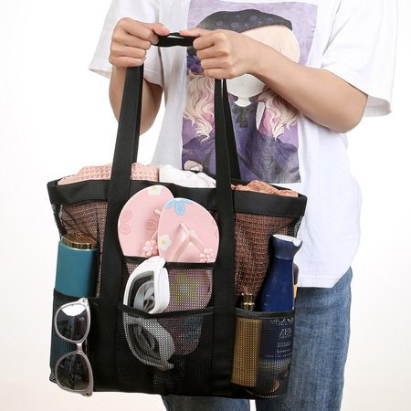 Portable Women Swimming Tote with Inside Pockets for Vacation Travel