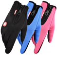 thumbnail image 2 of Guantes de ciclismo para hombre y mujer, para deportes al aire libre, antideslizantes, con pantalla táctil, cálidos, con cremallera, 2 of 6