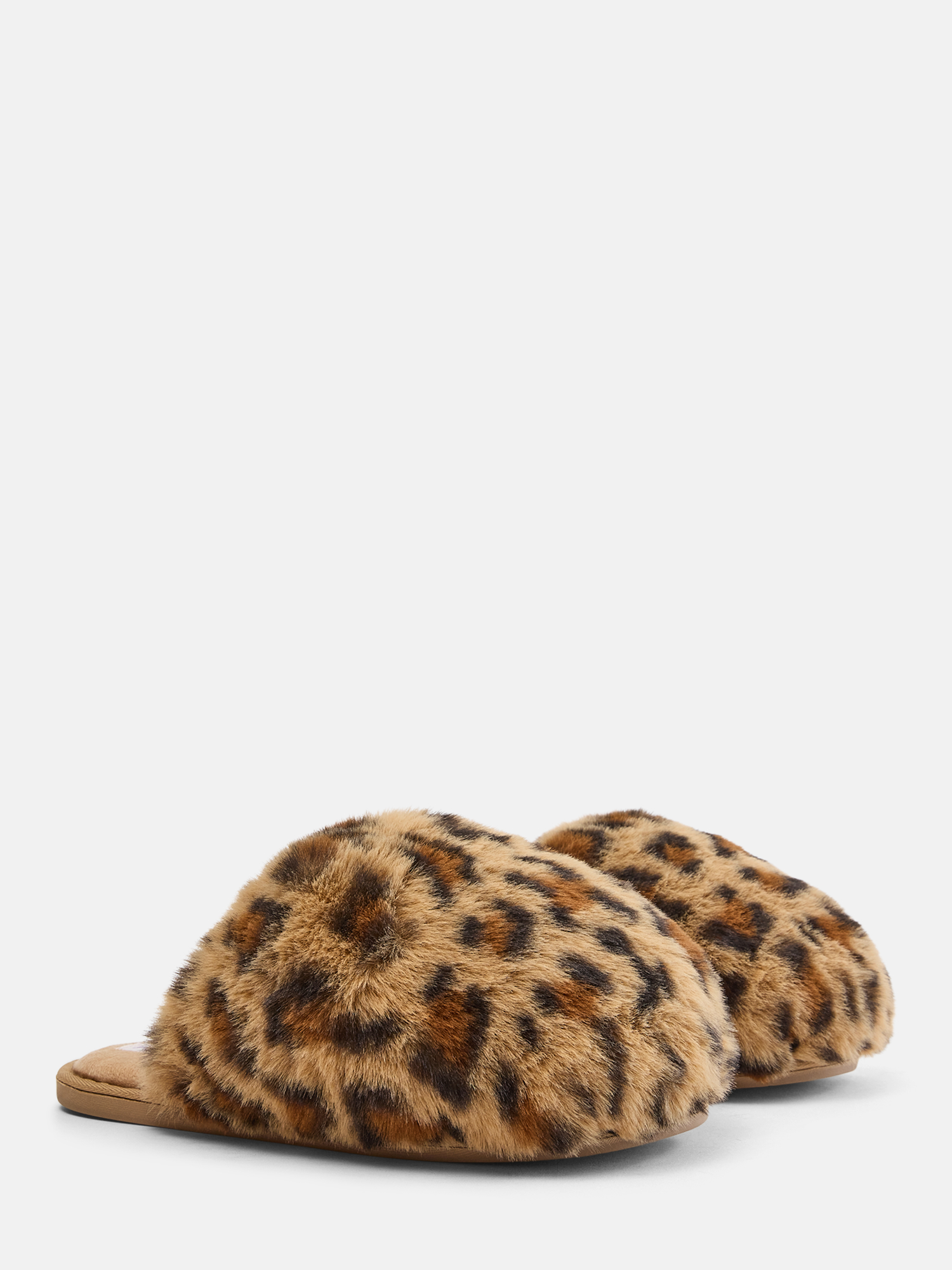 Joyspun Women's Faux Fur Puff Scuff Slippers photo 2