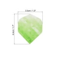 thumbnail image 2 of Uxcell Dart Flights, 6 Pack PET Standard Darts Accessories Geometric Style, Green, White, 2 of 5
