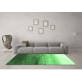 thumbnail image 3 of Ahgly Company Indoor Round Abstract Emerald Green Contemporary Area Rugs, 6' Round, 3 of 4