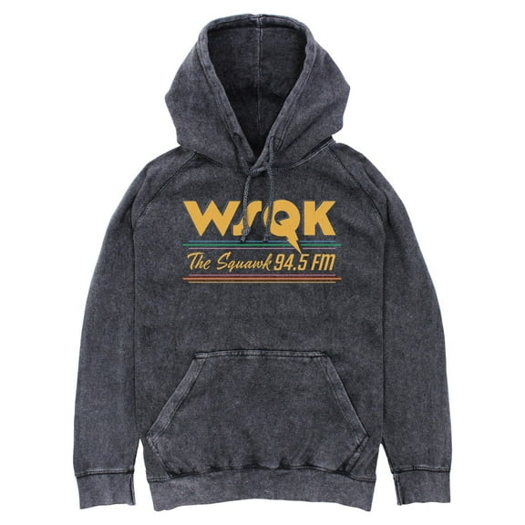 Netflix Men's Stranger Things Vintage Radio The Squawk WSQK Lightweight Hoodie