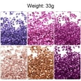 thumbnail image 3 of 33g Crushed Glass Chips 6 Colors 1-3mm, Pink Color Series, 3 of 5