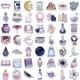 thumbnail image 4 of Pegatinas Magic Moon de vinilo impermeable, color morado, 100 unidades/lote, 4 of 5