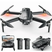 WeFone WF31 Drones with Camera for Adults 4k, GPS Foldable Quadcopter, 50 Min Flight Time, Black