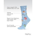 thumbnail image 3 of MeMoi Women's Hot Cocoa Bamboo Crew Socks - Womens - Female, 9-11, Light Blue, 3 of 7