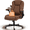 Brown, variant on WENTUM Massage Office Chair with Foot Rest, 6 Points Vibration Heating Executive Chairs Ergonomic Home Office Desk Chair, Black