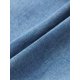 thumbnail image 5 of Pantalones vaqueros capris para mujer, cintura media, detalle de bolsillo rasgado, dobladillo doblado con doble botón, pantalones de mezclilla, azul medio, grande, 5 of 5