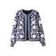 thumbnail image 2 of HH TRAF Invierno Mujer Textura Cuello Redondo Manga Larga Suelta Prendas de Abrigo Moda Mujer Estampado Diseño Cárdigan Botón Abrigo Cálido Mujer, 2 of 5