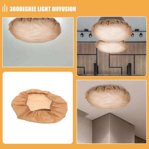 Amosfun 2-Pack Fabric Lamp Shades for Pendant Light Fixtures, and Stylish Lighting Accessories