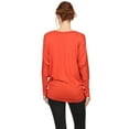 thumbnail image 4 of Moa Collection Women's Relaxed Fit Tunic Top Dolman Sleeve Knit Casual Style, 4 of 4