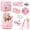 Pink giftbox, variant on Black Desktop Organizer Set 10 Piece Office Supplies Kit