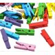 thumbnail image 4 of 50pcs Wooden Clips,Nature Wooden Clips for Picture Hanging and Note, Assorted Colours, 4 of 5