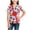 Red, variant on Boys Girls Independence Day Shirts Short Sleeve Fireworks Print Tops Summer Crewneck Casusal T-shirt for 3-14Years
