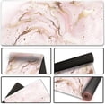 thumbnail image 4 of Extended Gaming Mouse Pad XXL Large Keyboard Mat Long Mousepad Desk Decor Writing Pad Non Slip Rubber Base Stitched Edges for Work, Game, Office, Home, 35.1" x 15.7" , Pink Marble, 4 of 6