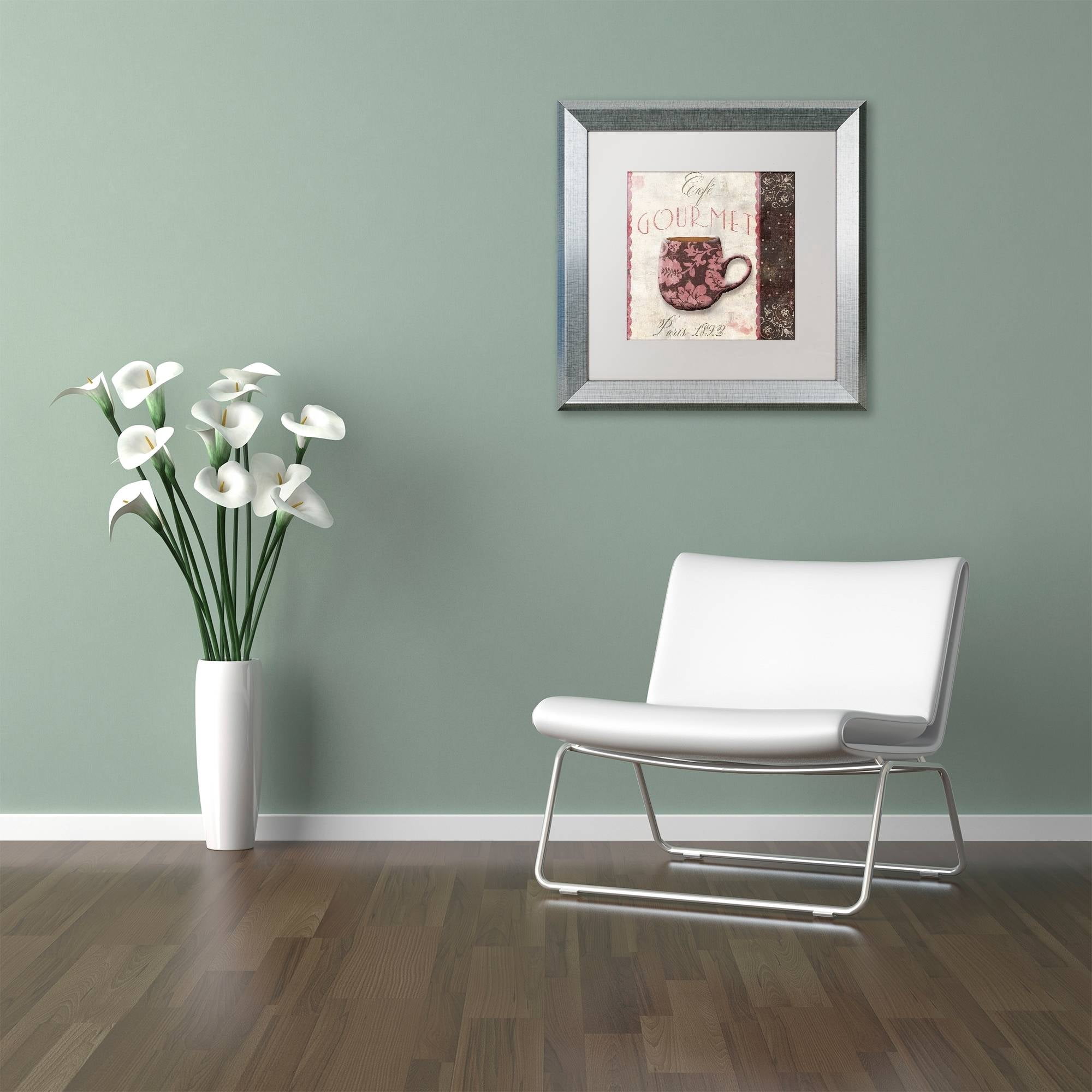 Trademark Fine Art "Patisserie XIII" Canvas Art by Color Bakery White Matte, Silver Frame