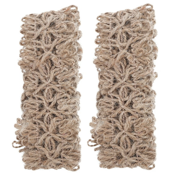 Shisuyan Corde Tissée à la Main Chanvre Brun 2 Pcs 79 Po X 1.4 Po