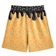 thumbnail image 4 of Bysome Ice Cream Shorts Boys Girls Size 2-3 Years High Waist With Pockets Ice Cream Print Shorts Casual Soft Summer Beach Kids Short Black, 4 of 4