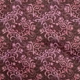 thumbnail image 1 of oneOone Cotton Silk Maroon Fabric Asian Batik Floral Sewing Craft Projects Fabric Prints By Yard 42 Inch Wide, 1 of 4