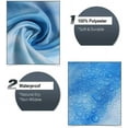 thumbnail image 7 of Black Girl Retro Shower Curtain Sets with Rugs and Toilet Lid Cover Bath Mat, African American Woman Cute Bathroom Sets, 4Pcs Bathroom Accessories Decor Sets (Blue), 7 of 7