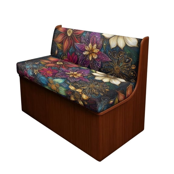 Aplkyhs Vintage Flower RV Dinette Cushions Universal Camper Accessories Stretchable Cushion Covers for Couches and Sofas Comfortable Loveseat Sofa Chair Cover Furniture Protector