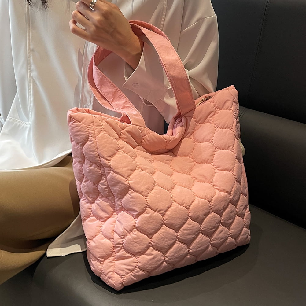 Nailon Ligero ZIXKUB Bolso Acolchado Mujer Hobo Grande - Bolso Cruzado Ligero Con Cremalleras Bolso Hombro Múltiples Bolsillos