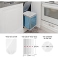 thumbnail image 2 of 8 Gallon 56 Counts Medium Trash Bags,Fit 7,8,9,10 Gal Garbage Bags by Teivio, 30 Liter Thick Bathroom Can Bin Liners,Plastic Bags for Home Office Kitchen, Black, 2 of 8