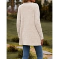 thumbnail image 6 of Cogild Cardigans for Women Long Sleeve Ribbed Knit Button Down Lightweight Cardigan Sweater with Pockets for Fall, 6 of 9