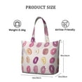 thumbnail image 4 of Colorful Donut Cy Print Weekender Bag Multipurpose Travel Tote Lightweight with Adjustable Strap Featuring Sweet Donut Dessert Designs, 4 of 5