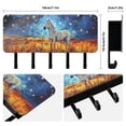 thumbnail image 2 of Horse Zebra Flowers Stars and Moon Mail Holder Organizer Wall Mount with Shelf Key Holder Key Rack with 5 Key Hooks for Wall Decorative, 2 of 6