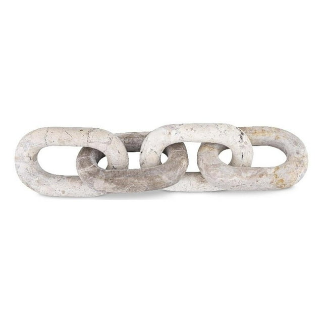 Meridian Furniture Lynx Beige Marble Decorative Chain Links