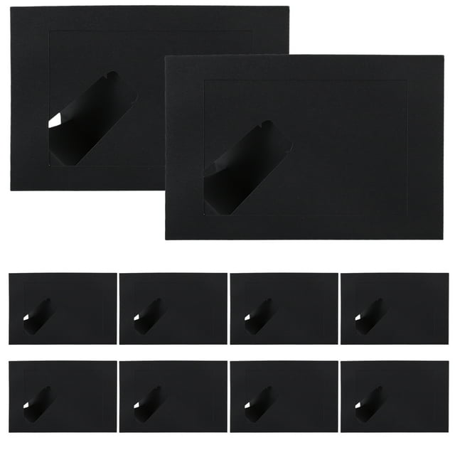 KAKOWELY 10 marcos de papel para fotos del hogar, marcos de dibujo, marcos de fotos decorativos para escritorio.