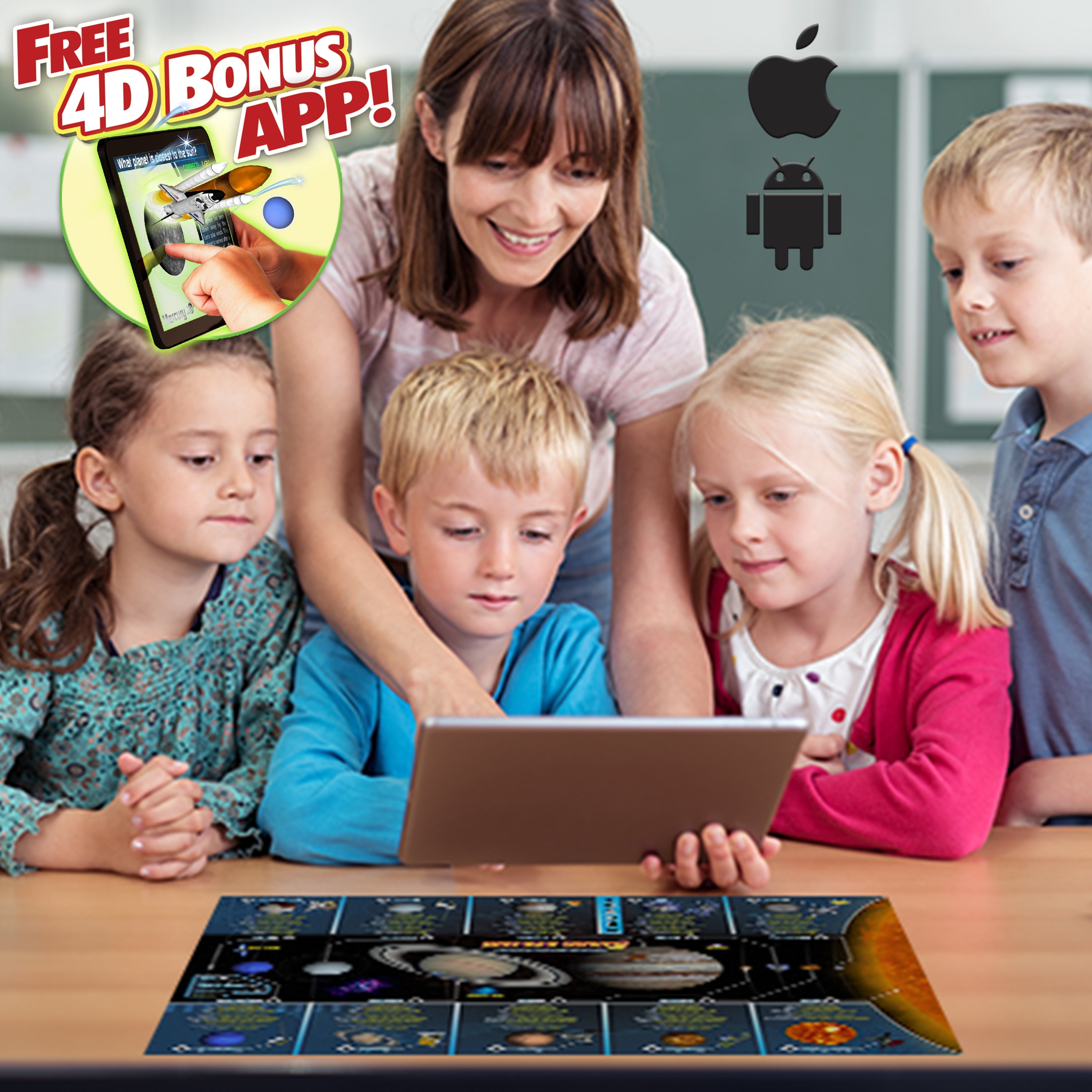 Popar Toys - Solar System Smart Mats Set Of 4
