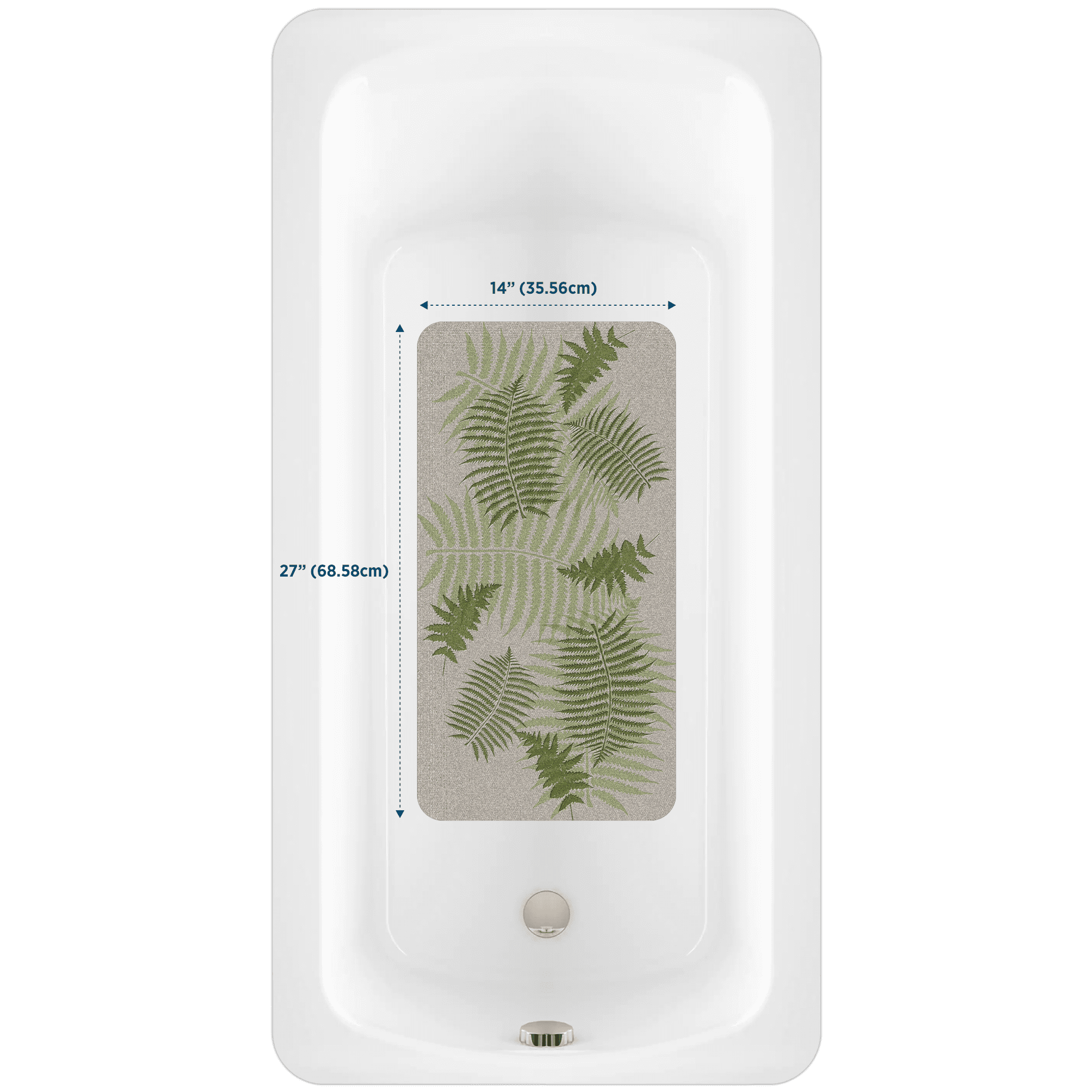 Kahuna Grip River Rock Bathtub & Shower Mat Non-Slip Bathroom