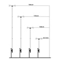 thumbnail image 3 of Soporte De Linterna Para Acampar, Poste De Lámpara Plegable, Postes Colgantes De Luz Para Acampar, Poste De Linterna Para Exterior De Aleación De Aluminio Para Picnic, Senderismo, Pesca Yuarrent HA038826-00, 3 of 6