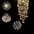 thumbnail image 4 of 15.75*47.24in Luxury K9 Crystal Stairs Villa Lighting Chandelier Long Large Pendant Lamp for Banquet Halls, 4 of 20