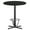Black, variant on Emma + Oliver 36"RD Black Laminate Bar Table Top-30"x30" Base/Foot Ring