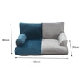 thumbnail image 2 of Sofá cama para perros con respaldo alto, nido doble, color a juego, moderno y elegante. gris cian, 2 of 9
