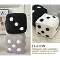 thumbnail image 5 of 7.9 X 7.9 in Dice Pillow - White Plush Dice Pillows for Bed, Cube Pillow, Soft Velvet Stuffed, Fun Throwable Cube Dices Pillows, for Home, Bedroom (Pink), 5 of 7