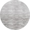 thumbnail image 2 of Addison Rugs Dream Shag Premium Machine Washable Transitional Stripes Gray Round Rug, 8' x 8', 2 of 8