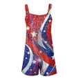 thumbnail image 4 of 2DXuixsh Combinaisons pour Femmes Combinaison Courte Été Décontractée Mode Imprimée avec Poches Combinaisons Shorts Tenues d'Entraînement Décontractées pour Femmes Rouge Taille TG, 4 of 5
