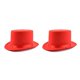 thumbnail image 1 of Jumpingount Top Hat Cosplay Prop Suministros para fiestas de adultos Tela no tejida Accesorios de barra multicolor Traje de deshierbe para el hogar Rojo/para niño 2piezas, 1 of 6