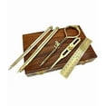 thumbnail image 2 of Proportional Divider Set of 5, Full Brass Dividers with Executive Wooden Box, Single Handed 8' Brass Navigational Dividers Compass Set for Maritime, Geometry and Drafting Tools By TARANO, 2 of 3