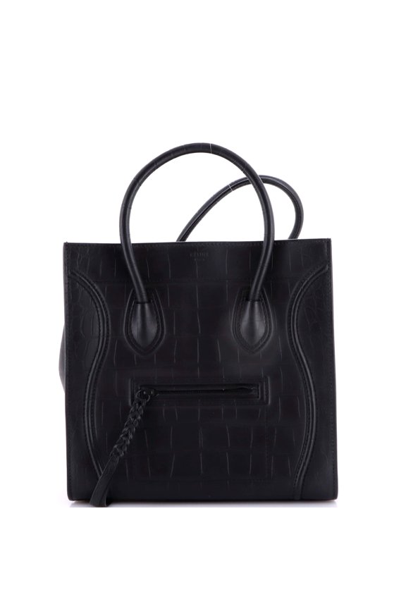 Pre-Owned Phantom Bag Crocodile Embossed Leather Medium By Rebag