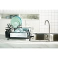 thumbnail image 2 of WHITE LABEL Stainless Steel 2-Tier Dish Rack With Self -Draining Tray (Black Color), 2 of 3