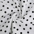 thumbnail image 5 of Xudanell Kids Notch Lapel 50s Dress for Girls Vintage Retro 1950s Polka Dot Dress for Girls 50's Audrey Hepburn Rockabilly Swing Dress (White, M), 5 of 6