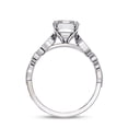 thumbnail image 4 of IGI Certified Lab Grown Diamond Engagement Ring | Center 9x7mm Radiant Cut Beaded Solitaire Stackable Promise Rings For Women In 18k Solid White Gold | F-G, VS-SI Quality (3.20 Ctw) Ring Size-7, 4 of 7