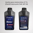 thumbnail image 2 of Caja Aceite para moto 4T 20w50 SAE API 20pz SG Italika, 2 of 3