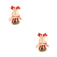 thumbnail image 4 of Yuarrent Plush Kids Christmas Candy Jar Portable Box Sweet Office Xmas Sugar Bottle Themed Gift Cute Replacement Container Alce 2piezas Yuarrent CBP101980, 4 of 5